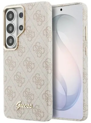 Produktbild von Handyhülle für Galaxy S26 Ultra, Guess Saffiano Classic Logo MagSafe, Rosa mit Classic Logo Guess