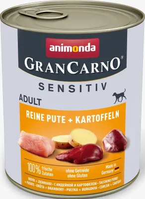 Image de Animonda GranCarno Adult Sensitiv Dinde pure & pommes de terre 800gx6