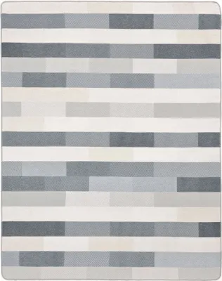 Produktbild von Biederlack Interlocked Plaid Wohndecke Farbe beige-grau Größe 150x200cm