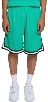 Image de Urban Classics TB243 | Stripes Mesh Shorts S à 3XL - Couleur : ferngreen/black/white - Taille : M