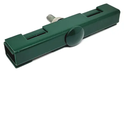 Produktbild von 10x Endlosverbinder Color Klemme Zaun Verbinder Halter für Gittermatte Doppelstab RAL 6005 (Moosgrün)