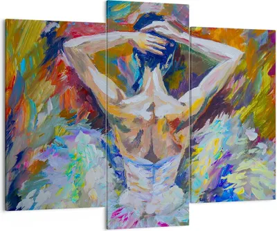 Produktbild von Bild auf Leinwand - Leinwandbild - Balletttänzer tanzen - 130x100cm - Wand Bild - Wanddeko - Leinwanddruck - Bilder - Kunstdruck - Wanddekoration - Leinwand bilder - Wandkunst - CB130x100-3503
