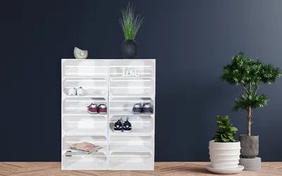 Produktbild von Schuhregal Schrank "Frankfurt" zum Verstauen von Schuhen