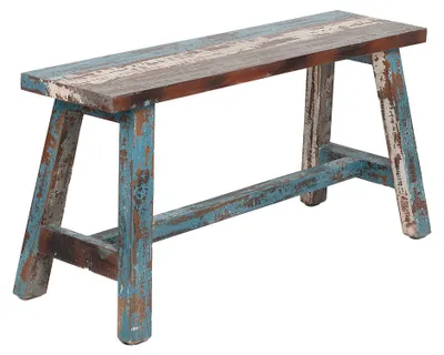 Produktbild von Massivholz Sitzbank RANCH 90cm Antik-Multicolor Mahagoni