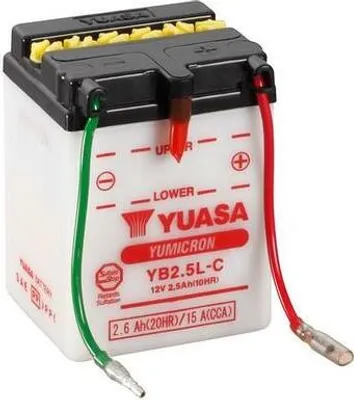 Zdjęcie produktu dla Akumulator YUASA YB2.5L-C bez zestawu kwasowego