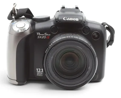 Produktbild von Canon PowerShot SX20 IS PowerShot, 12,1 MP, Kompaktkamera, 25,4/58,4 mm (1/2.3"), 20x, 4x, 5 - 100 mm