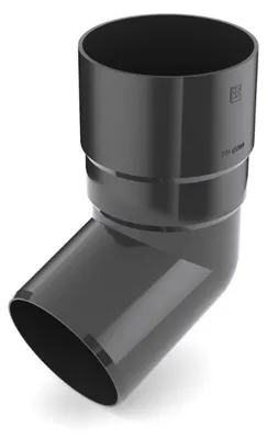 Zdjęcie produktu dla BRYZA kolano rury spustowej plastikowe Ø 90 mm, Antracyt RAL 7021
