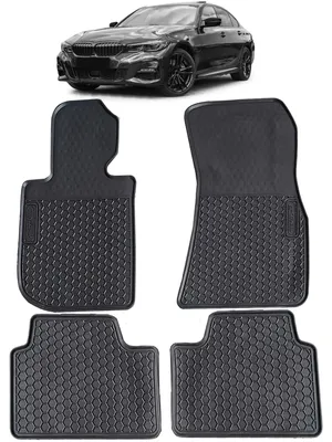 Produktbild von Premium Gummi Fußmatten VORN + HINTEN für BMW 3er G20 Limo ab 2018-