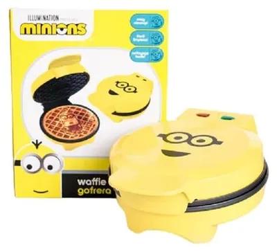 Produktbild von Uncanny Brands Minions Kevin, 1 Waffel(n), Kreis, Schwarz, Gelb