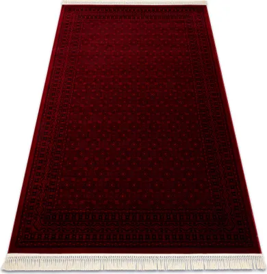 Produktbild von ORIENT 2958 Teppich burgund / schwarz Rahmen, klassisch, orientalisch, mit Fransen rot 200x290 cm