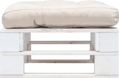Obrázok produktu pre vidaXL Záhradné osmanské palety s vankúšmi vo farbe dreva Sand White