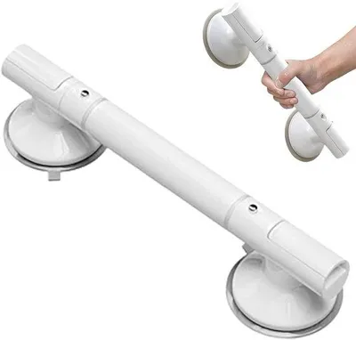 Produktbild von Duschständer - Sicherheitsgriff - Sicherere Dusche - Starke Saugnäpfe - 45 cm - Weiß