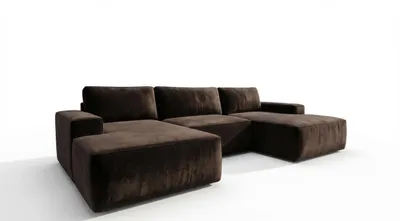 Produktbild von Ecksofa EINAR mit Schlaffunktion, Bonellfederkern und Bettkasten, Farbe: Dunkelbraun