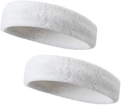 Produktbild von 2 Packung Stirnband,Sport Stirnband,schweißband stirn,Stirnband Herren Damen,Baumwolle Kopfband,Stirnband Sommer,Sport Haarband,Schweißabsorbierendes Stirnband für Sport
