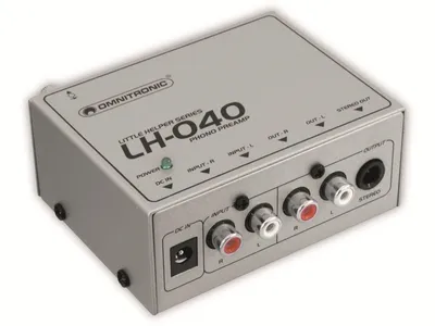 Immagine prodotto di OMNITRONIC LH-040 Phono-Vorverstärker - 1-Kanal Phono-Vorverstärker (10355040)