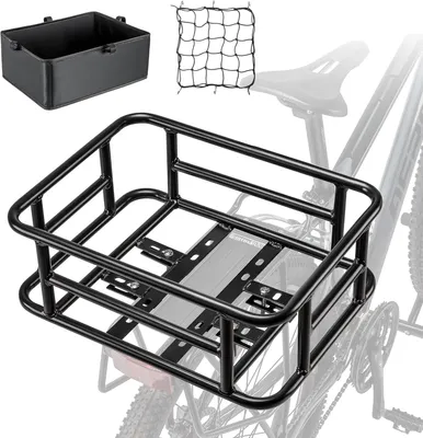 Productafbeelding van Fietsmand achter - Tot 30 kg - 10 liter - Met bagagenet en binnentas