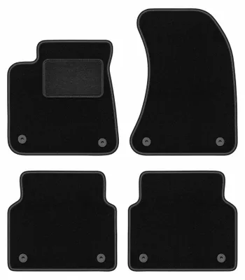 Image de Tapis de sol en moquette pour Audi A8 D4 2009-2017 (berline) – jeu 4 pièces, noirs, sur mesure – Wielganizator LUX