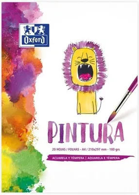 Produktbild von Aquarellblock Oxford 20 Blatt 180 g/m² 210 x 297 mm (5 Stück)
