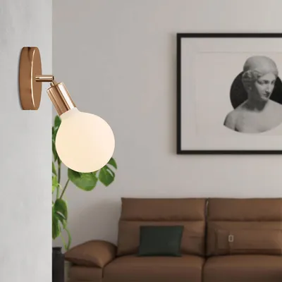 Image de Lampe Fermaluce Articulation en métal avec ampoule Globo Porcellana