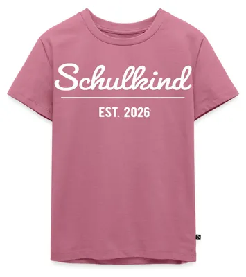 Produktbild von Spreadshirt Schulkind Est. 2026 Einschulung Geschenk Kinder Premium T-Shirt, 122/128 (6 Jahre), Mauve