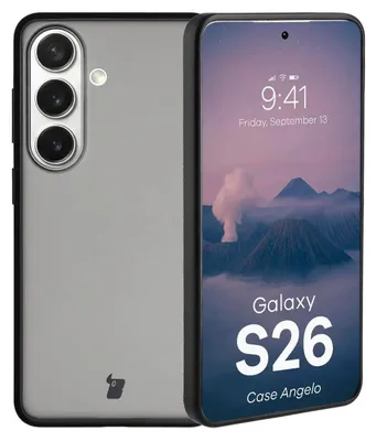 Produktbild von Handyhülle für Galaxy S26, Bizon Case Angelo, Getönte mit schwarzem Rahmen