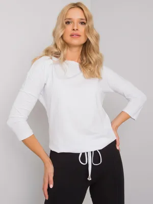 Produktbild von Basic Feel Good Langarm-T-Shirt für Frauen Muzakina weiß M