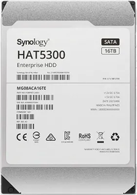 Productafbeelding van Synology HAT5300-16T, 16 TB, 7200 omw/min, 512 MB, 3.5", Serial ATA III