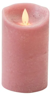 Produktbild von Anna's Collection Led-Blockkerze - altrosa - 12,5 x 7,5 cm - Wachs