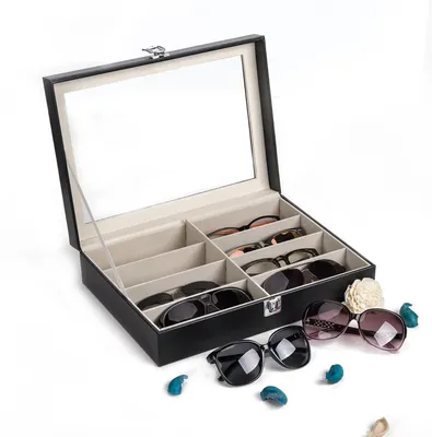 Produktbild von Sonnenbrillen-Organizer, Aufbewahrungsbox für Sonnenbrillen mit 8 Fächern