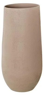 Keramik-Vase mit Schirmhalter, braun, 50x24x24 cm