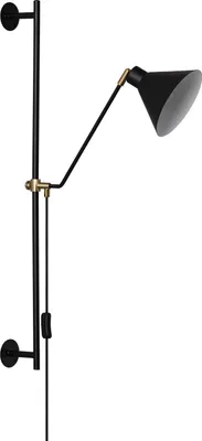 Produktbild von Wandleuchte Ausrichtbar Metall Oga Schwarz