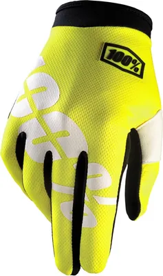 Produktbild von 100% Unisex Handschuhe iTrack , Neon Gelb, XL
