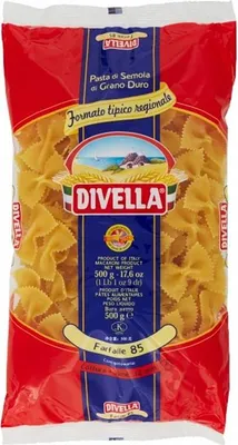 Obrázek produktu pro Divella Farfalle n.85 italské mašle 500 g