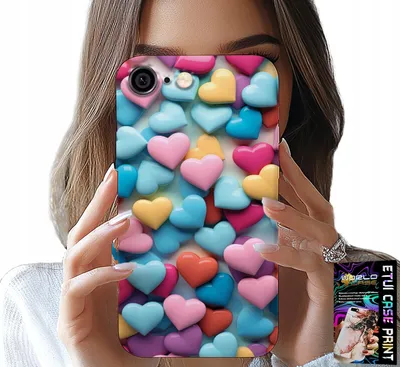 Obrázok produktu pre Puzdro Pre Iphone ( 6 Plus ) - Farebné Srdcia S Možnosťou Personalizácie