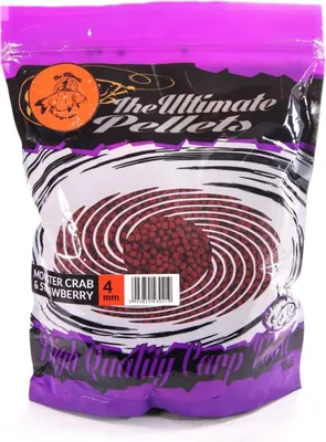 Zdjęcie produktu dla Ultimate Products - Monster Crab Strawberry Pellets 4mm 1kg Top Range - pellet