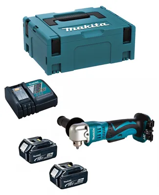 Imagen del producto de Taladro Angular MAKITA DDA350RTJ (2 x 5,0 Ah + DC18RC + MAKPAC 2)