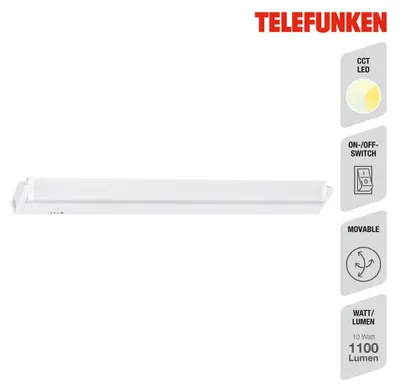 Obrázek produktu pro LED světlo pod skříňku CCT 6,5 W bílý plast Telefunken