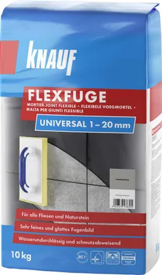Produktbild von Knauf Fugenmörtel Flexfuge Universal 1 - 20 mm manhattan 10 kg