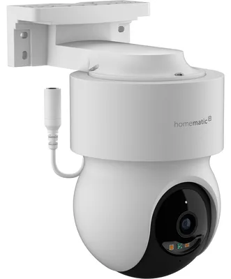 Imagen del producto de Homematic IP 162943A0, cámara IP de seguridad, para uso interior y exterior, inalámbrica, para montaje en techo, color blanco, tipo domo