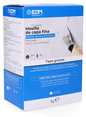 Image de Mastic Fin Edm 1kg Masticage De Finition Ultra-fin - Edm