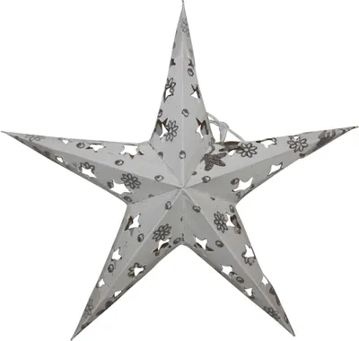 Produktbild von Papierstern - Weihnachtsstern - Blume 5zackig - 20 cm