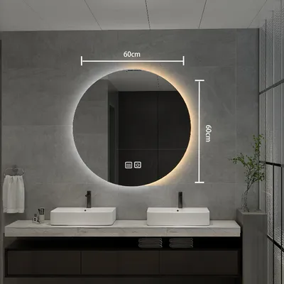 Produktbild von 360Home LED-Badezimmerspiegel beschlagfrei hochauflösender Smart-Spiegel mit Touchscreen 60cm 【YSJ36Y】