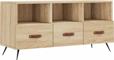 Produktbild von vidaXL TV-Schrank Sonoma-Eiche 102x36x50 cm Holzwerkstoff