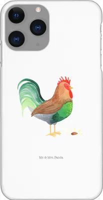 Produktbild von Mr. & Mrs. Panda Iphone 11 Pro Handyhülle Hahn Korn - Weiß - Geschenk, Handy Case, Bauernhof, Henne, Natur, Eier, Premium Kunststoff