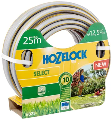 Produktbild von Hozelock 6025P0000, 25 m, Grau, Gelb, Nur der Schlauch, PVC, 1,25 cm, Frankreich