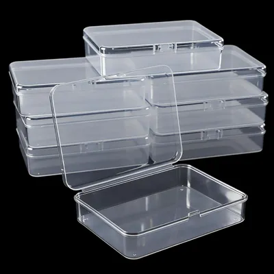 Aufbewahrungsbox mit Deckel, 8 Stück, stapelbar, 11,2x8,2x2,8 cm