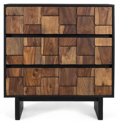 Zdjęcie produktu dla Komoda z drewna mango z Udaipur, 85 cm x 82 cm x 40 cm Giner y Colomer