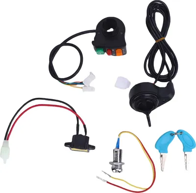 Produktbild von 3 in 1 Lenkerschalter mit Zündschlüssel Daumen Gasladungsanschluss Kit für Elektrofahrrad -Dreiradmotorrad
