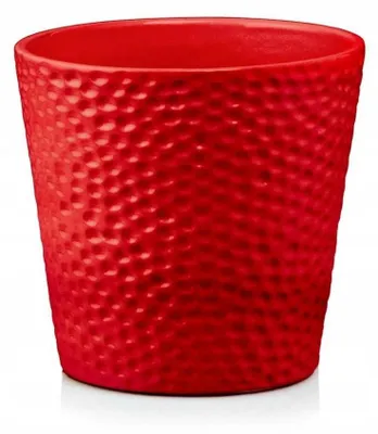 Produktbild von Polnix Keramik Übertopf 14 cm Rot Glasiert