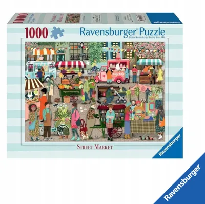 Produktbild von Ravensburger Jarmark Puzzle 1000 Teile Lernpuzzle
